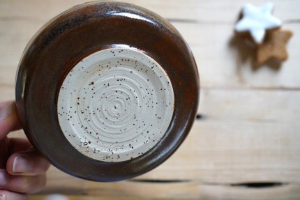 handgetöpferte Keramik Bowl Schälchen für Oliven, Nüsse oder Pralinen